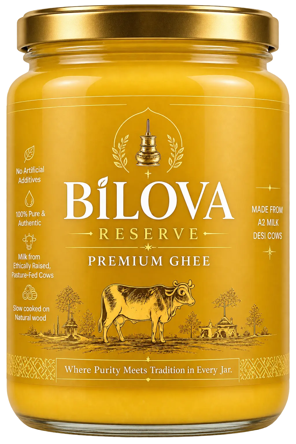 Bilova Earth Premium Ghee jar