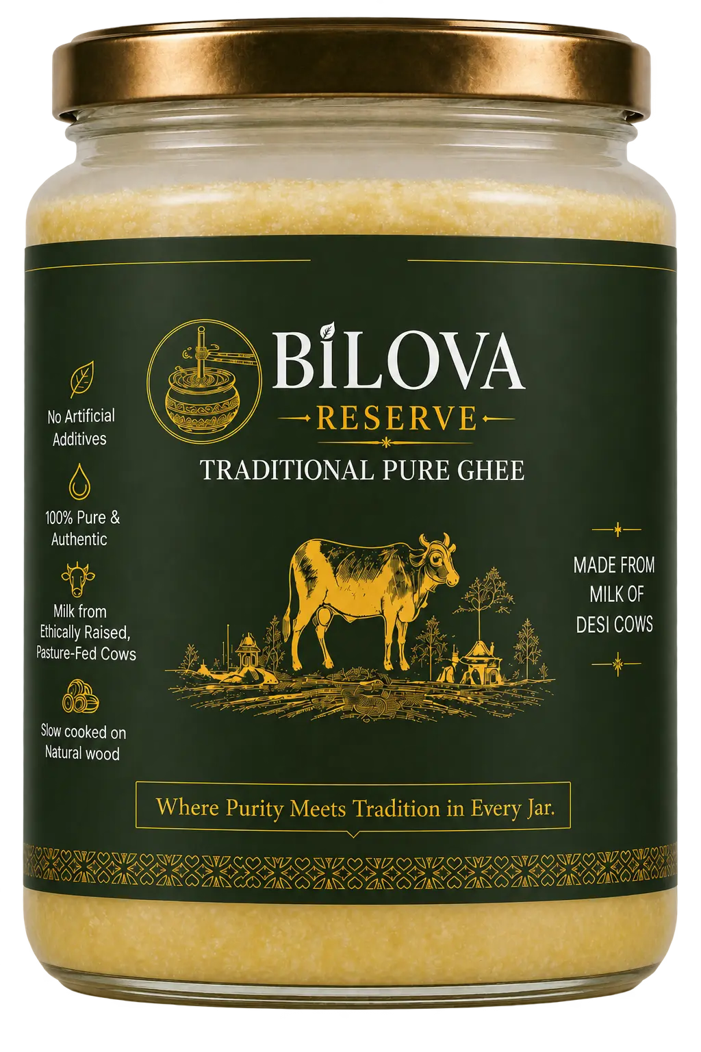 Pure Cow Ghee jar