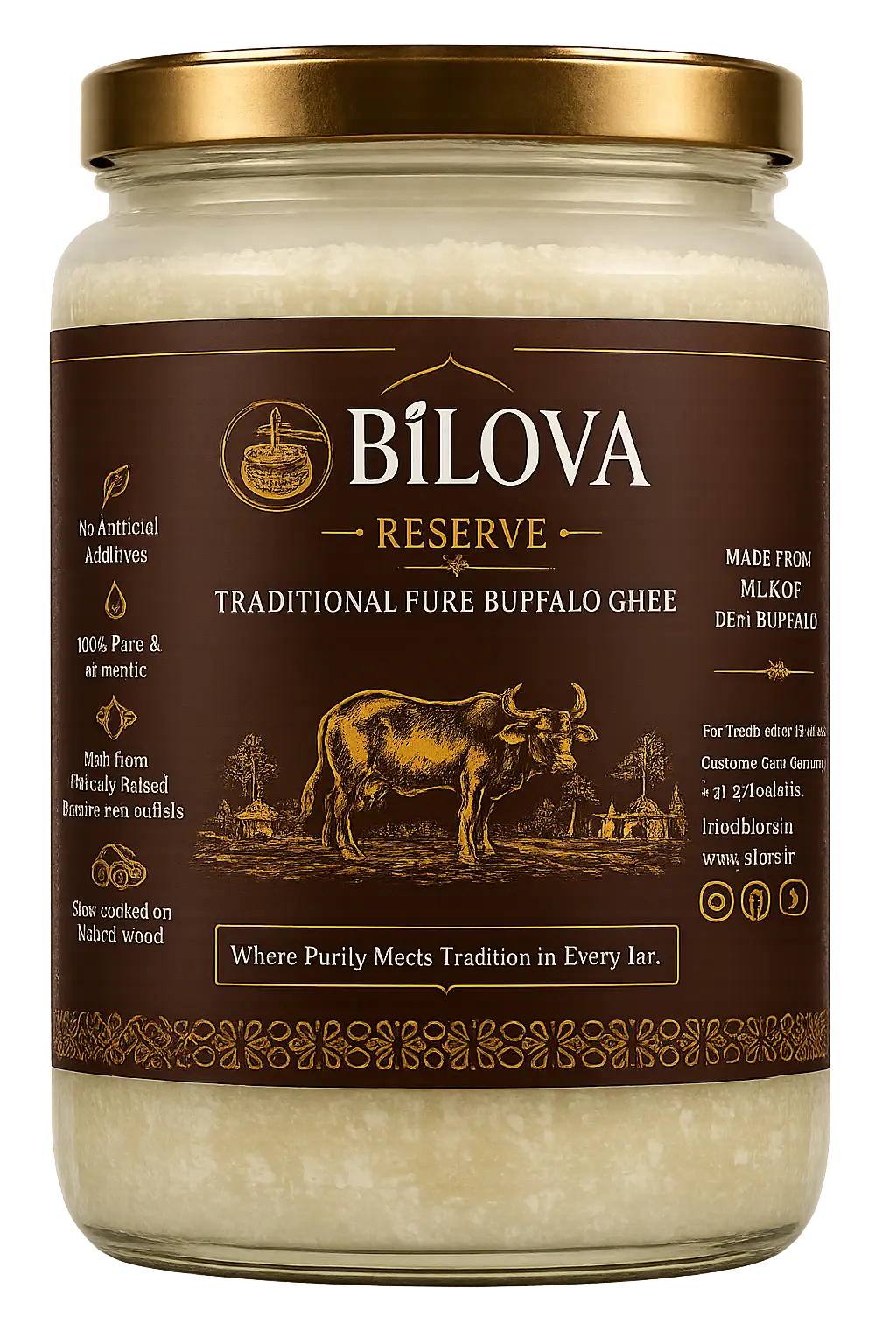 Pure Buffalo Ghee jar